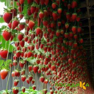 Клубника ампельная Анастасия купить по цене от 370р. в интернет-магазине «Посадика» с доставкой почтой в в Дербенте и по всей России – [изображение №1].