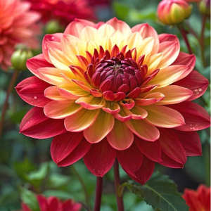 Георгин Оникс Найт купить по цене от 590р. в интернет-магазине «Посадика» с доставкой почтой в в Дербенте и по всей России – [изображение №1].