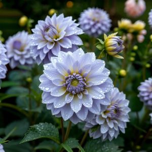 Георгин Акварель купить по цене от 680р. в интернет-магазине «Посадика» с доставкой почтой в в Дербенте и по всей России – [изображение №1].